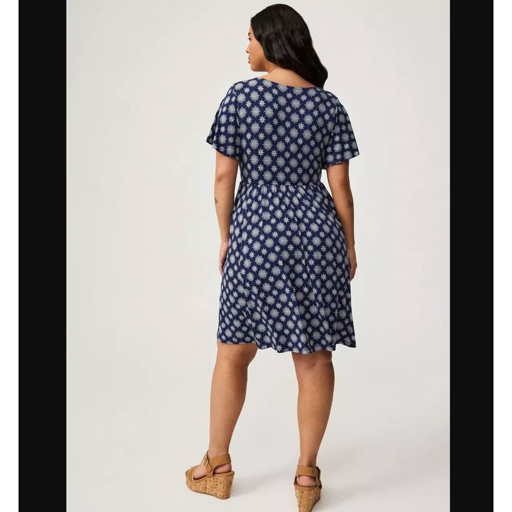 Torrid 2X Mini Super Soft Flutter Sleeve Skater D… - image 4